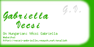 gabriella vecsi business card