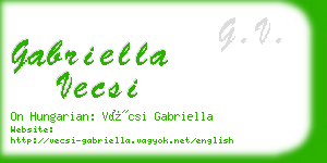 gabriella vecsi business card
